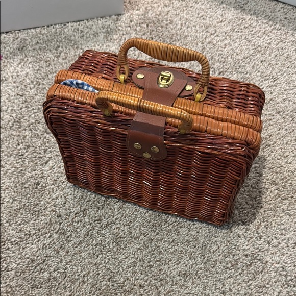 Children's Tea Set with Blue Gingham Design - Picture 5 of 5